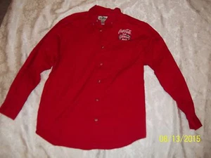 NASCAR COCA COLA TEAM DAYTONA BEACH RED DAYTONA MED LONG SLEEVE SHIRT BUY IT - Picture 1 of 3
