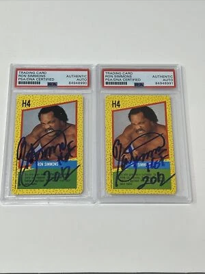 1991 Cromy WCW Faarooq Ron Simmons #H4 PSA/DNA Certified Encased Rookie RC HOF - Image 1 of 4