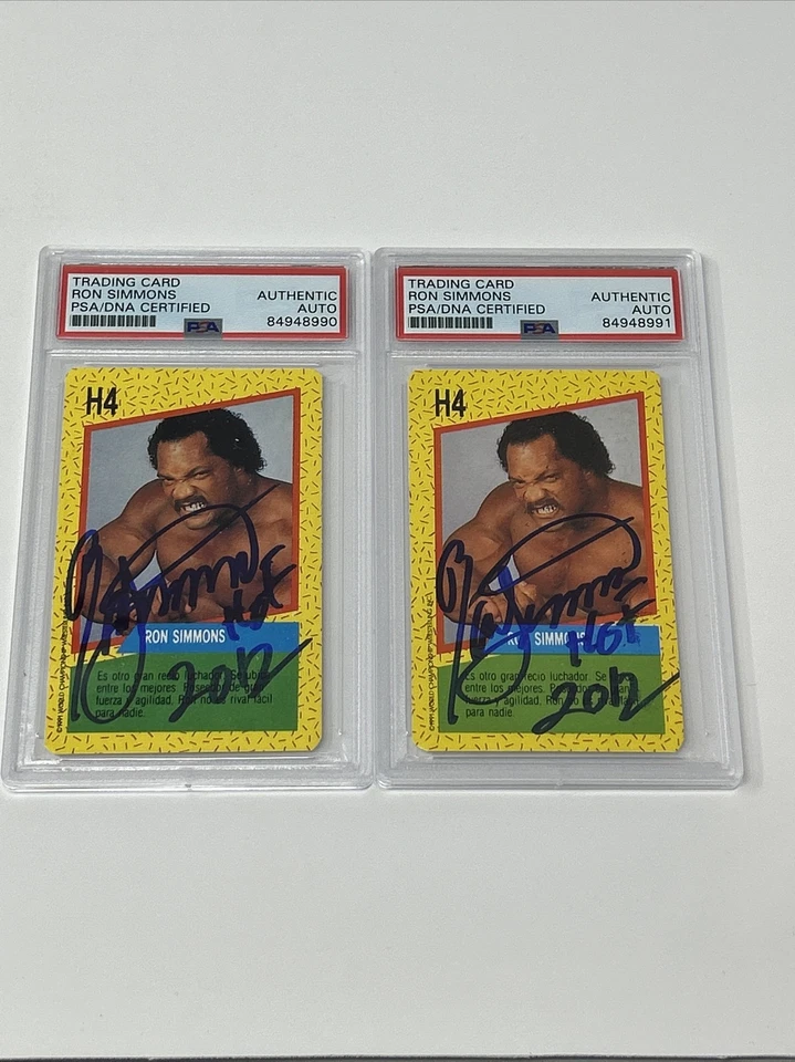 1991 Cromy WCW Faarooq Рон Симмонс #H4 PSA/DNA Сертифицированный Чехол Новичок RC HOF - Изображение 1 из 4