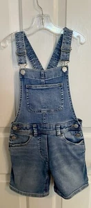Youth Crew Cuts Denim Overall Shorts Size 7 - Picture 1 of 3