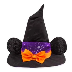 Disfraz de bruja de Halloween negro de Minnie Mouse sombrero orejas - para niños talla única - Imagen 1 de 1