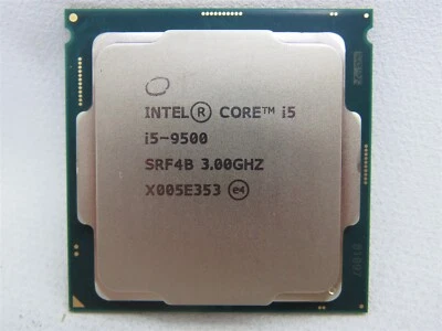 CPU Intel Core i5-9500 (SRF4B) 6 núcleos/6 hilos 3 GHz/4,4 GHz Boost - LGA1151 Foto 1 de 2