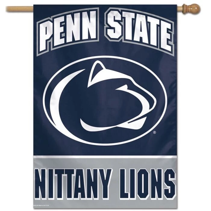 PENN STATE NITTANY LIONS HOUSE FLAG 28"X40" WALL BANNER NCAA OFFICIALLY LICENSED - Image 1 of 1