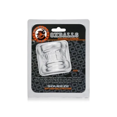 Oxballs Squeeze Soft-Grip Ballstretcher Clear - Cock & Ball Toy - Image 1 of 4