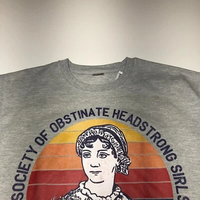 Unbranded Sweatshirt Womens Size XL Gray "Society Of Obstinate Headstrong Sirls" - Image 1 of 4