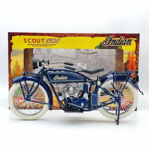 1/6 Scalel Guiloy Indian Scout 1920 Motorcycles 16231 - blue Metal Diecast