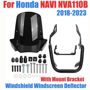For 2018-2023 Honda NAVI NVA110B Windshield Windscreen Deflector w Mount Bracket - Picture 1 of 16