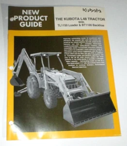 Kubota L48 Tractor-Loader-Backhoe "New Product Guide" Sales Brochure Literature - Picture 1 of 3