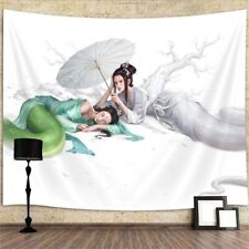 Abstract Chinese Mythology Snake Fairy Extra Large Tapestry Wall Hanging Poster