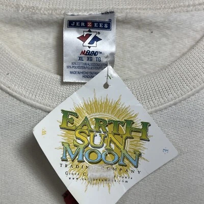 New Ugly Christmas Sweater Sweatshirt Tree Cardinals Women XL Cream Granny 1995 - Image 1 of 4