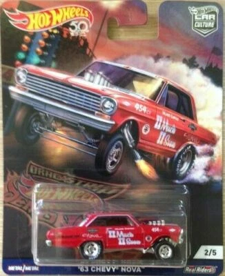 DRAGSTRIP DEMONS II MUCH II SOON '63 CHEVY NOVA INLAND EMPIRE 1/64 HOT WHEELS - Image 1 of 2