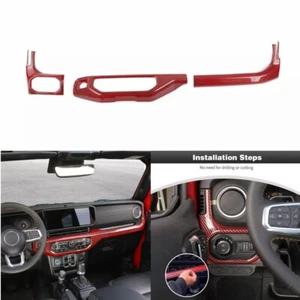 Center Console Headlight Air Conditioning Control Cover For Wrangler JL JT 2024+ - Picture 1 of 14
