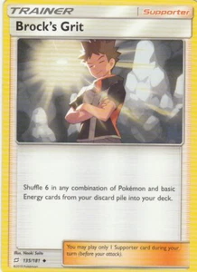 Brock's Grit 135/181 Pokemon TCG Team Up NM/M - Picture 1 of 2