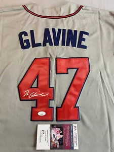 ATLANTA BRAVES- TOM GLAVINE AUTOGRAPH 1995 WORLD SERIES JERSEY JSA AX31487 - Picture 1 of 6