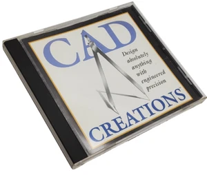 CAD Creations ~ SoftKey 1995 ~ PC CD-ROM~ Vintage 2D Design Software for Windows - Afbeelding 1 van 5