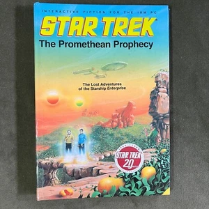 Star Trek The Promethean Prophecy (1986) - Vintage IBM PC Game 5.25" - Picture 1 of 5