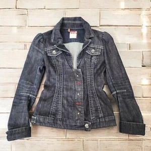 Blazer vintage Miss Sixty Y2K denim aderente jeans retrò giacca donna piccolo come nuovo - Foto 1 di 17