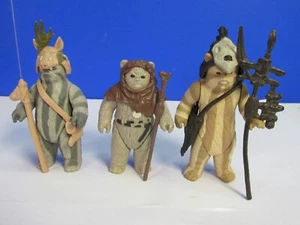 vintage COMPLETE star wars CHIEF CHIRPA TEEBO LOGRAY ACTION FIGURE kenner EWOK - Picture 1 of 21
