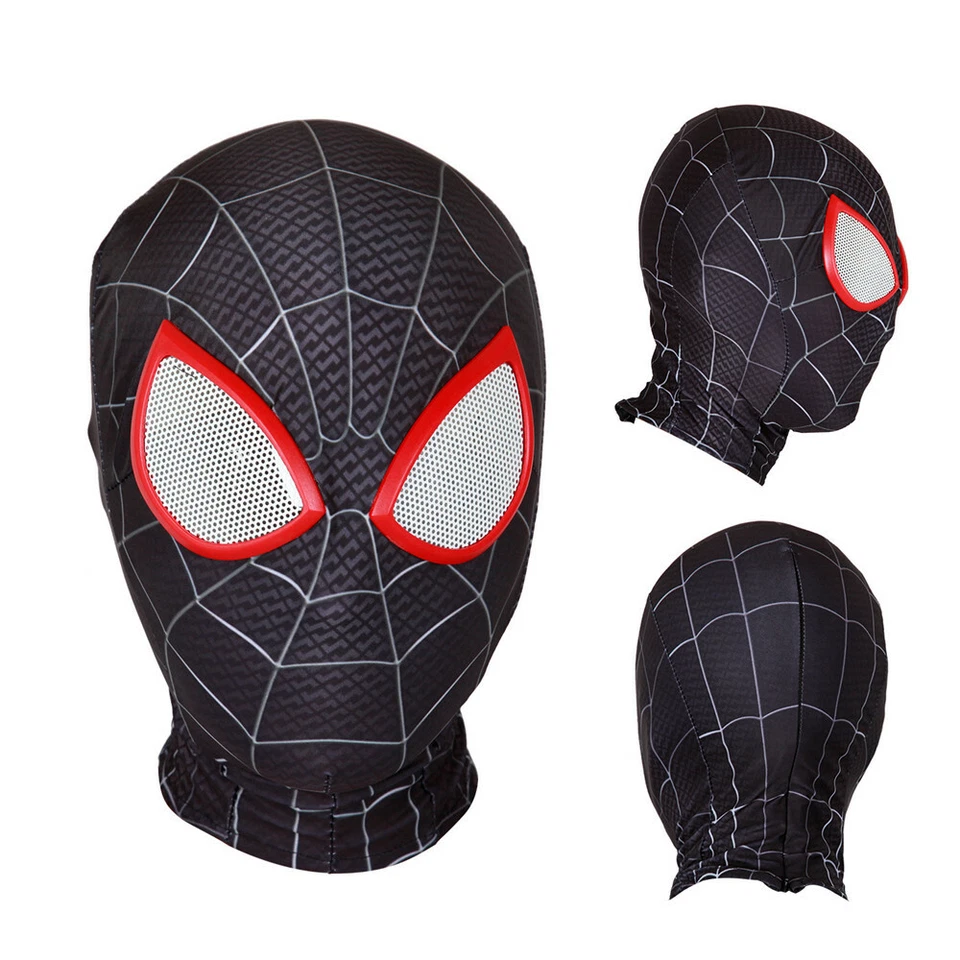 Spider-Man Into the Spiderman Miles Morales Mask Cosplay Party Halloween Props - Image 1 of 4
