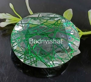 Superior Green Rutilated Quartz 115 Ct Oval Cut IGL Ceritified Loose Gems 4JUD - Picture 1 of 7