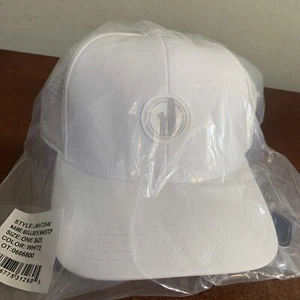 Cappello berretto baseball golf regolabile bianco Johnnie-O Bullseye nuovo con etichette - Foto 1 di 4