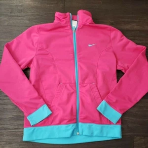 Nike Youth XL Full Zip Running Jacket, Pink/Blue - Picture 1 of 5