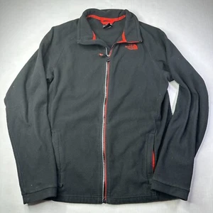 The North Face Youth Boys XL Fleece Zip Up Mock Neck Long Sleeve Black Jacket - Picture 1 of 5