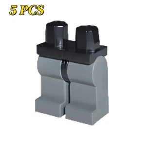 5 PCS LEGO PARTS Minifigure Legs 970c85 Black - Picture 1 of 6