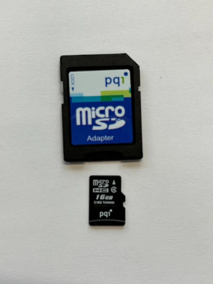 PQI 16GB MicroSDHC card with Adapter - Image 1 of 1