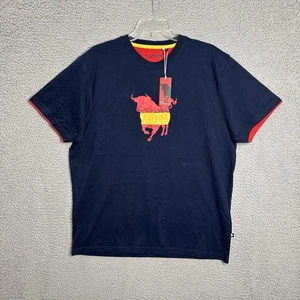 Solo Toro Benegassi T Shirt Mens L Espana Madrid Spain Blue/Red Running Of Bulls - Picture 1 of 10
