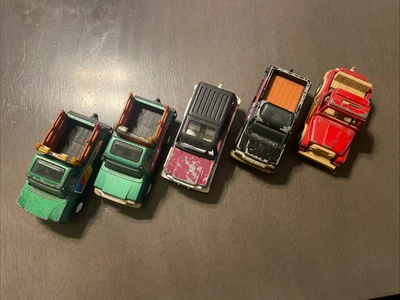 老式 Tootsie 玩具 批量 金属皮卡车 - 5 件装 — 第 1/4 张图片