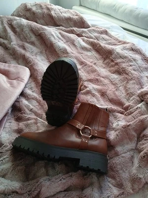 Tan Brown Pvc Ankle Boot - Image 1 of 3