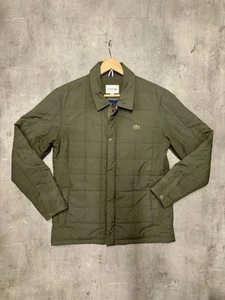 Lacoste Khaki Green Quilted Jacket Size US Large FR 52 - Picture 1 of 11