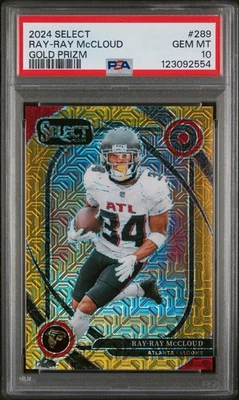 2024 Panini Select - Club Level Ray-Ray McCloud Gold Prizm 10/10. PSA 10. Pop 1! - Image 1 of 3
