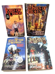 WHEEL OF TIME Series Books Robert Jordan Lord of Chaos Great Hunt Fires of Heave - Picture 1 of 5