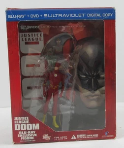 "Justice League DOOM" Blu-ray +DVD set w/ Exclusive THE FLASH Figure DC Comics - Picture 1 of 10