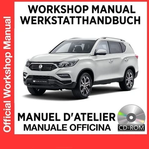 SSANGYONG REXTON G4 2018 2019 SERVIZIO MANUALE OFFICINA DVD PDF RIPARAZIONE I... - Foto 1 di 5