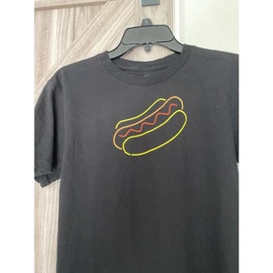 NWT Kid dangerous black boys medium hot dog T-shirt - Picture 1 of 4