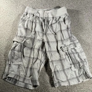 Urban Pipeline Shorts White Striped Plaid Cargo Pockets Chino Pants Medium 10/12 - Picture 1 of 7