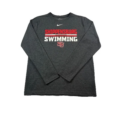 Camisa de natación Shippensburg University Nike Dri Fit manga larga para hombre M gris usada en excelente estado Foto 1 de 4