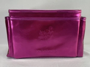 Younique Bright Hot Pink Magenta Fuchsia Make-Up Organizer Bag Purse • VGUC‼ - Picture 1 of 6