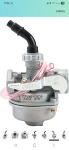 PZ14 14mm Carburetor 14mm carb for Universal Motorcycle 60cc ATV Dirt Pit... - Bild 1 von 9