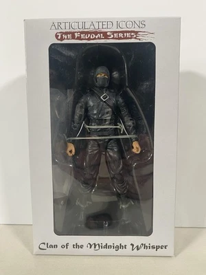Iconos Articulados Clan de la Medianoche Susurro Negro Ninja 6” 1:12 Fwoosh NUEVO Foto 1 de 2