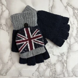 Nuevos guantes sin dedos de punto acanalado GB Union Jack guantes talla regular unisex - Imagen 1 de 8