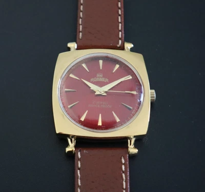 Vintage Refined Roamer Swiss-Built 17Jewel Manual S96 Movement Men Wrist Watch - Image 1 of 4