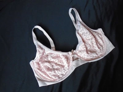Sujetador Demi 38DDD Rosa Melocotón Encaje Con Aros VICTORIA'S SECRET Sin Forro 38DDD Foto 1 de 4