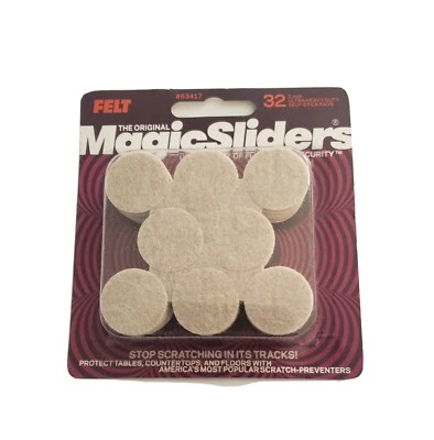 Almohadilla de fieltro de avena 32PK 1" de Magic Sliders L P Foto 1 de 2