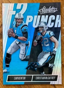 Cam Newton & Christian McCaffrey 2018 Absolute One Two Punch #OTP-CC - Carolina - Picture 1 of 2