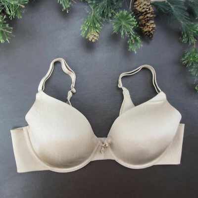 Sujetador Vanity Fair Talla 36C Tostado Acolchado Con Aros Cierre Ajustable Espalda Foto 1 de 4