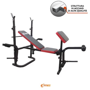 PANCA MULTIFUNZIONE REGOLABILE PIEGHEVOLE PESI BILANCIERE SCHIENALE MAX 200KG - Foto 1 di 7